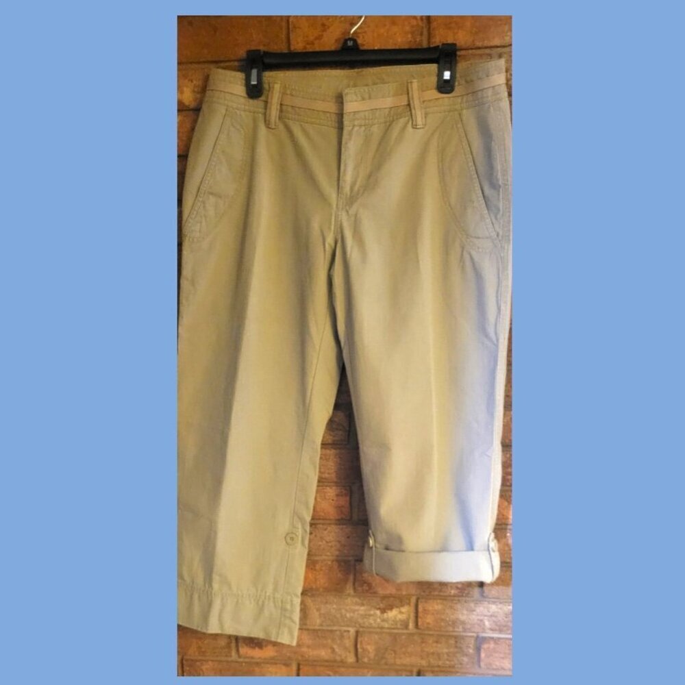 North Face Hiking Pants - Tan, 100% Cotton Adj Length = Size 10 (New w/tags)
